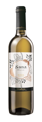 Sanz Clásico. Sanz Clásico Verdejo-Viura es un vino blanco joven y seco de la D.O. Rueda, elaborado con una mezcla de 65% Verdejo y 35% Viura. Proveniente de viñedos de más de 30 años en La Seca (Valladolid), cultivados en suelos cascajosos ricos en magnesio y calcio, ofrece una expresión fresca y equilibrada de la región.
