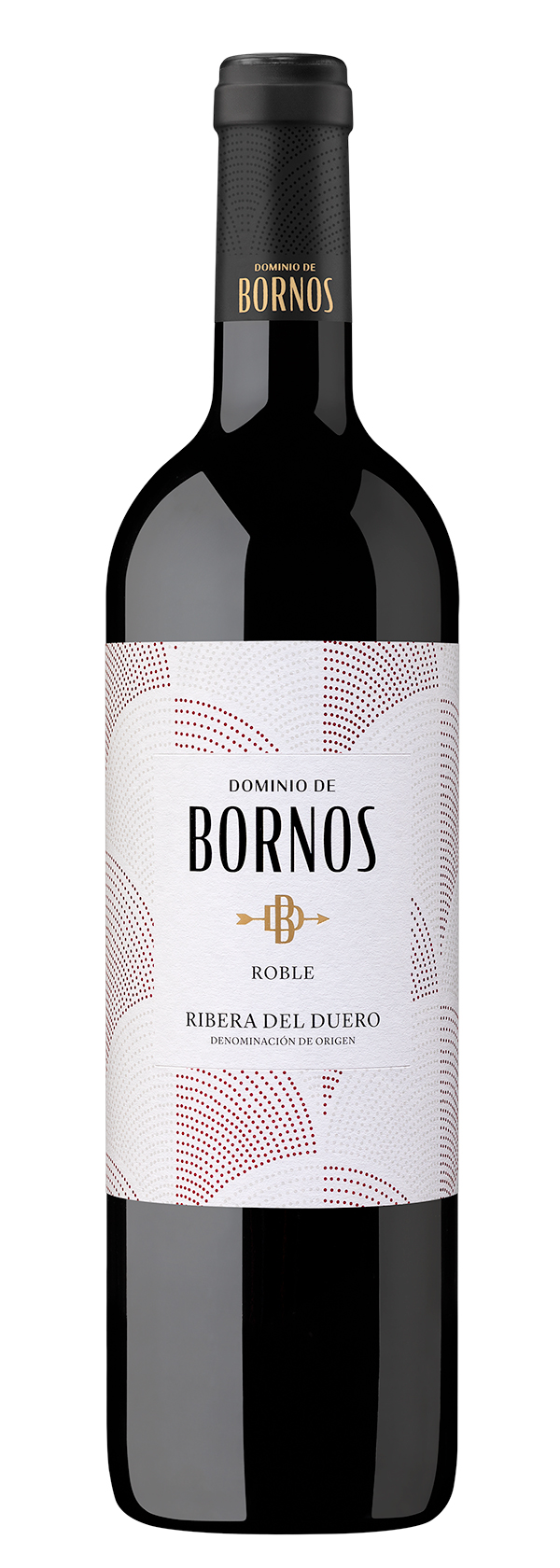 Dominio de Bornos. 100% Tempranillo. Crianza de tres meses en barrica de roble americano y francés. Color rojo cereza con ribetes violáceos. Intensidad alta en nariz, con aromas frescos de frutas rojas y notas tostadas de madera, elegante y bien integrada. Sabroso y aterciopelado en boca.